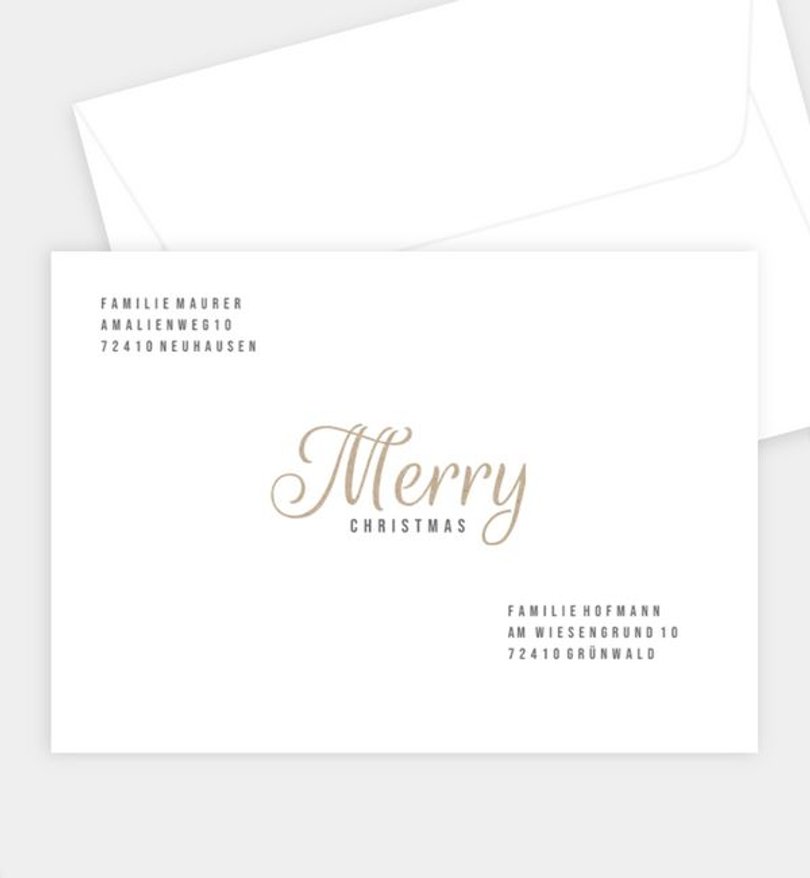 Briefumschlag Weihnachten Crafty and Stars