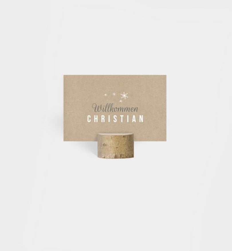 Tischkarte weihnachten/privat/tischkarte/occasion Crafty and Stars