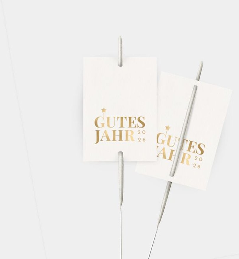 Wunderkerzenetikett Weihnachten Frohlockende Zeit