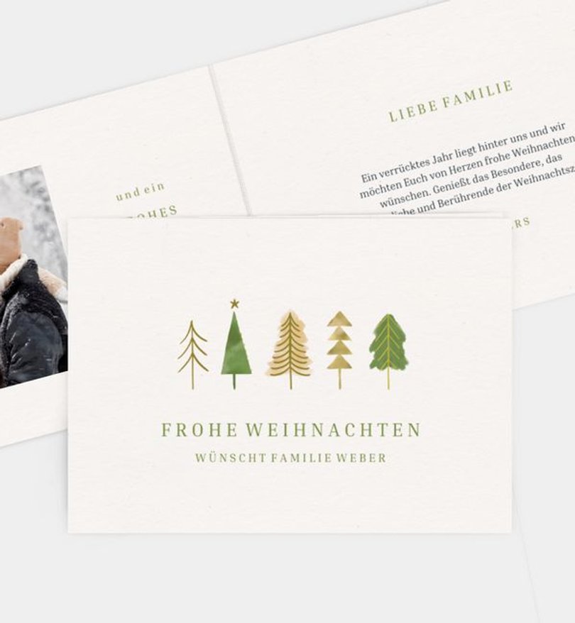 Weihnachtskarte Weihnachten/Privat Zauberwald