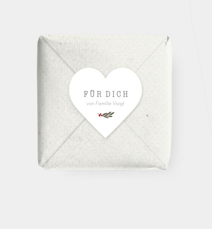 Geschenkaufkleber Weihnachten Hygge House