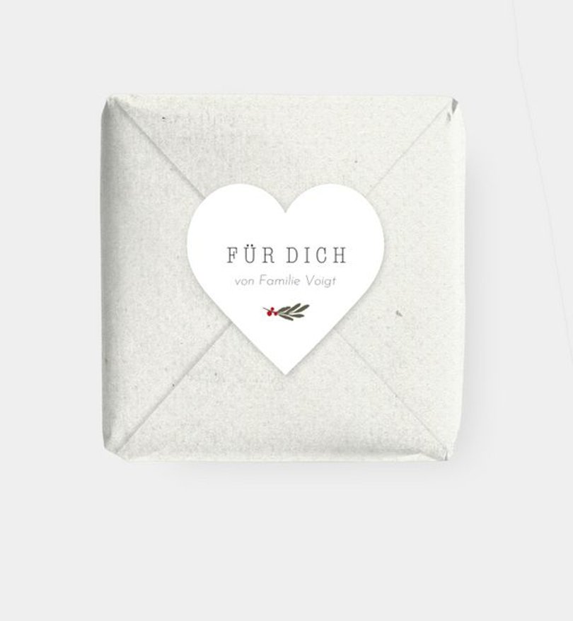 Geschenkaufkleber Weihnachten Hygge House