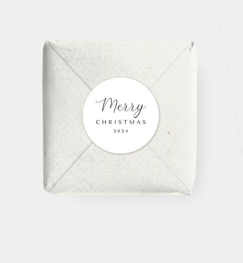 Geschenkaufkleber Weihnachten Edel