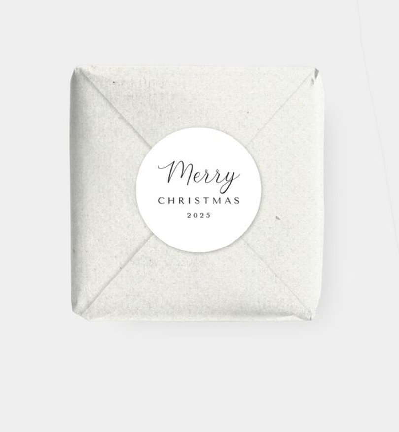 Geschenkaufkleber Weihnachten Edel