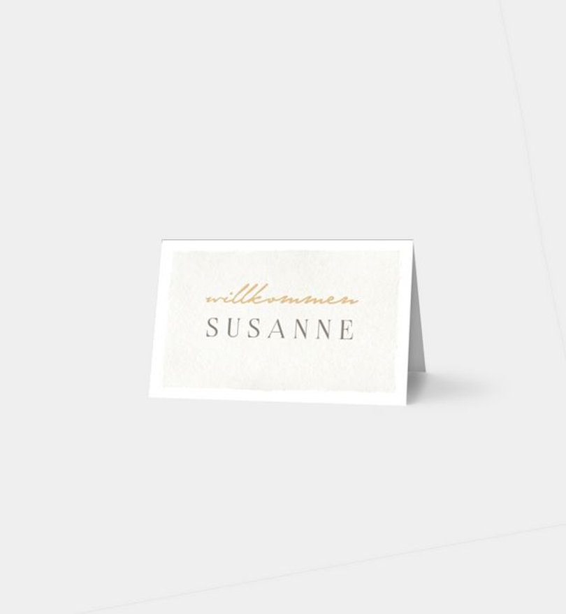 Tischkarte Party Champagne