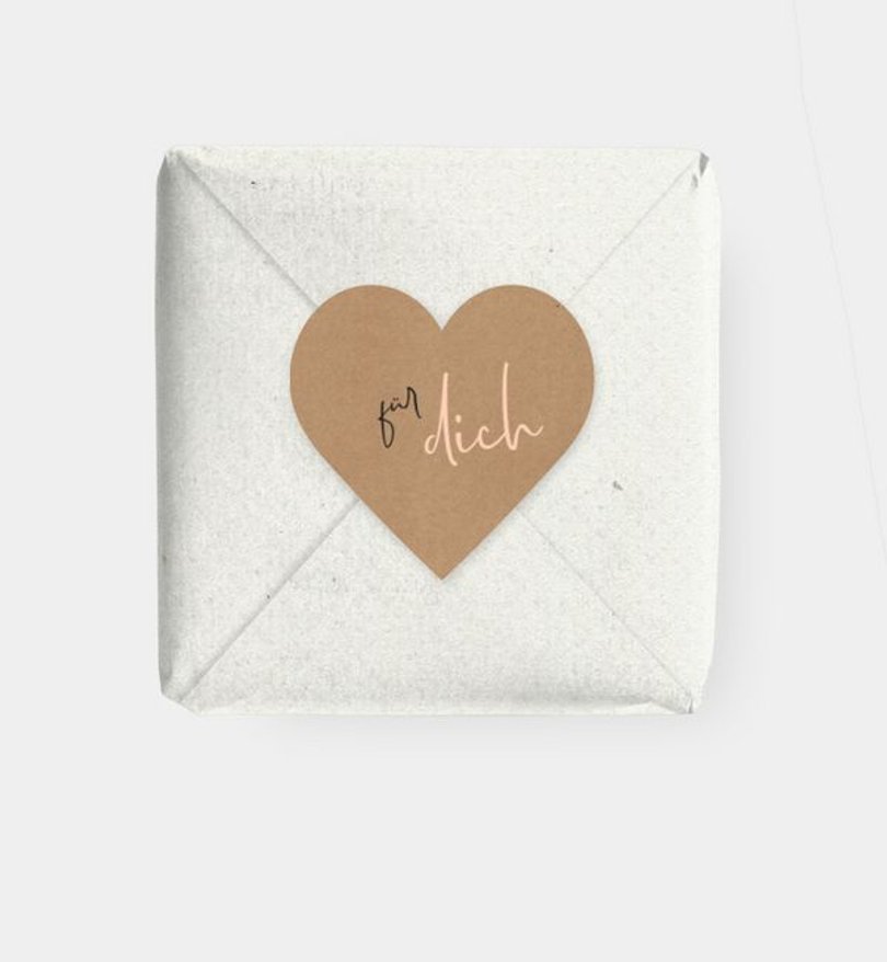 Geschenkaufkleber Geburt Handmade