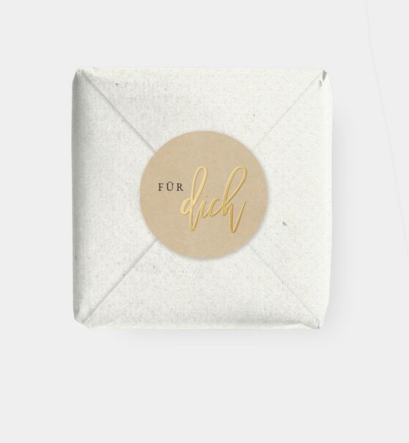 Geschenkaufkleber Party Gold-Crafty