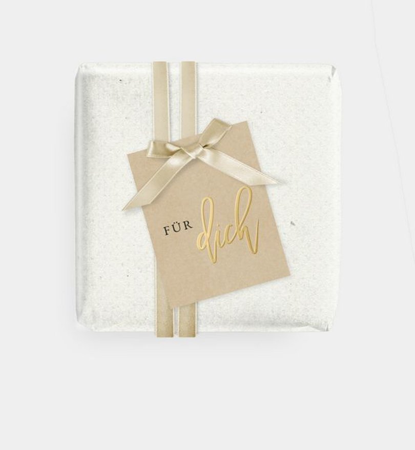 Geschenkanhänger Babyshower Gold-Crafty