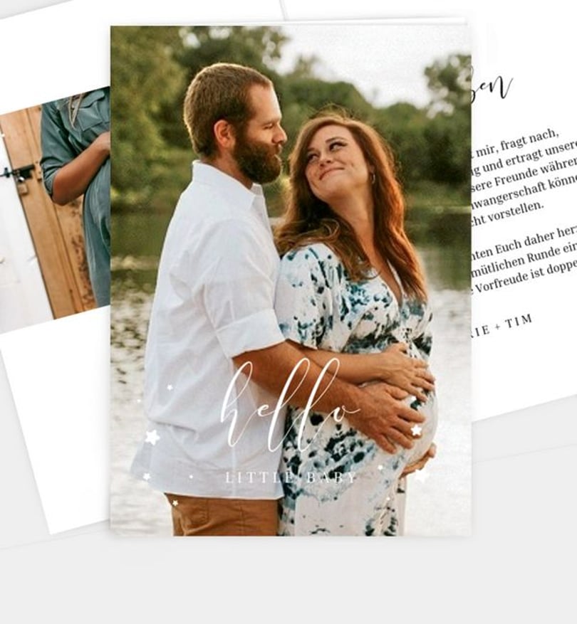 Einladungskarte Babyshower Endless Love