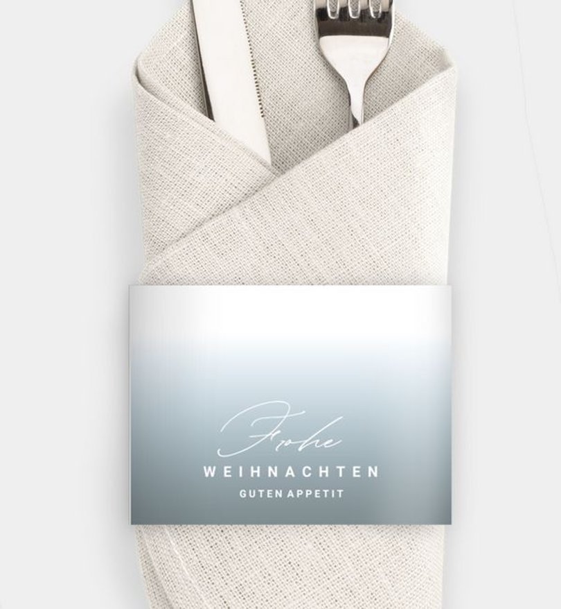 Besteck Servietten-Zubehör Weihnachten Funkelnder Wunsch