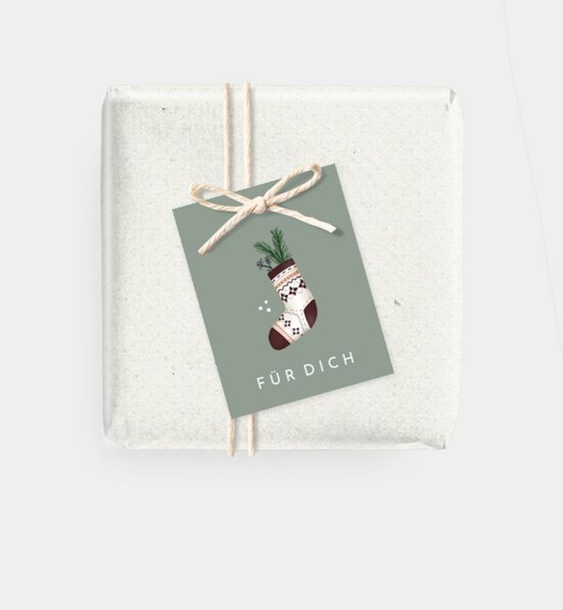 Geschenkanhänger Weihnachten Hygge Tree
