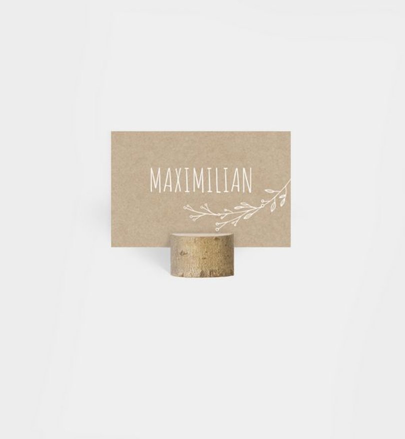 Tischkarte Jubiläum Rustique Garden