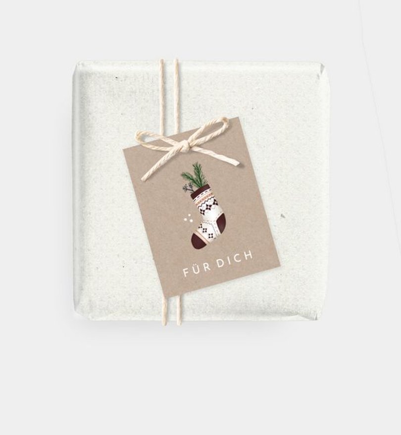 Geschenkanhänger Weihnachten Hygge Tree