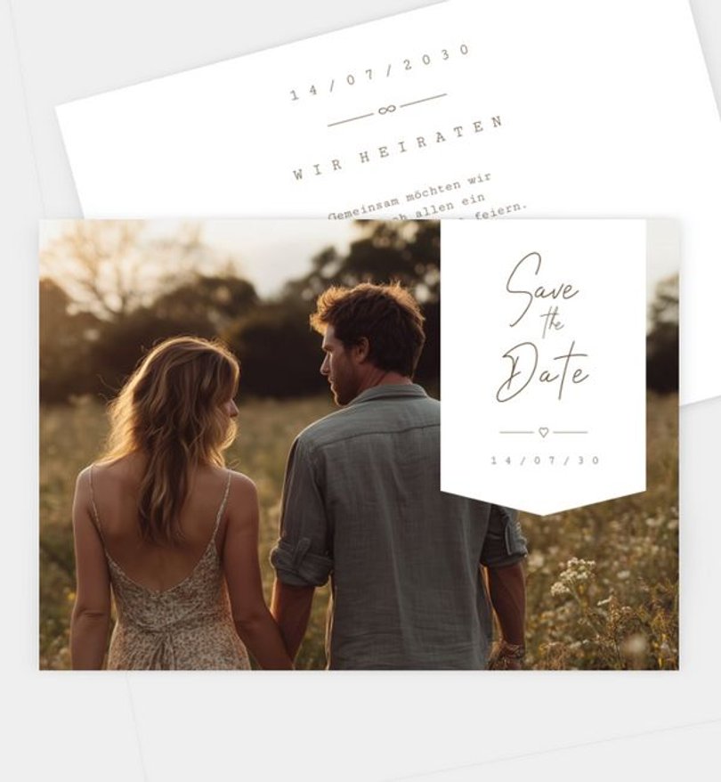 Save-The-Date Karte Hochzeit Destiny