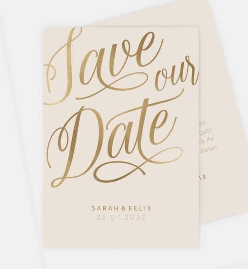Save-The-Date Karte Hochzeit Romantic