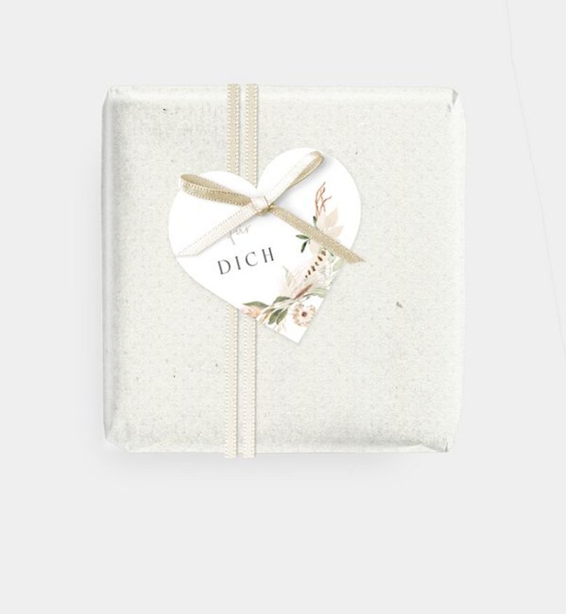 Geschenkanhänger Hochzeit Boho Frame