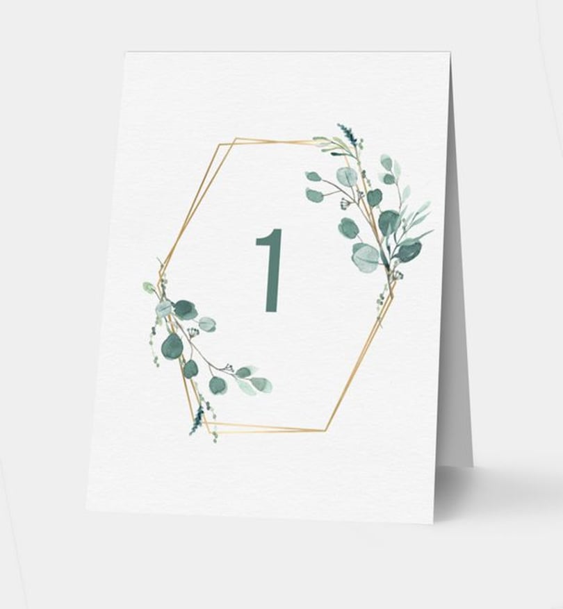 Tischnummer Hochzeit Sommerduft