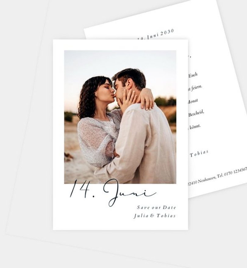 Save-The-Date Karte Hochzeit Sweet Moment