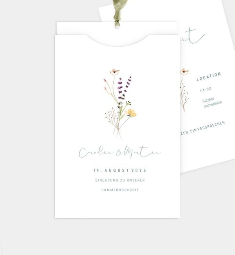 Einladungskarte Hochzeit Decent Summer