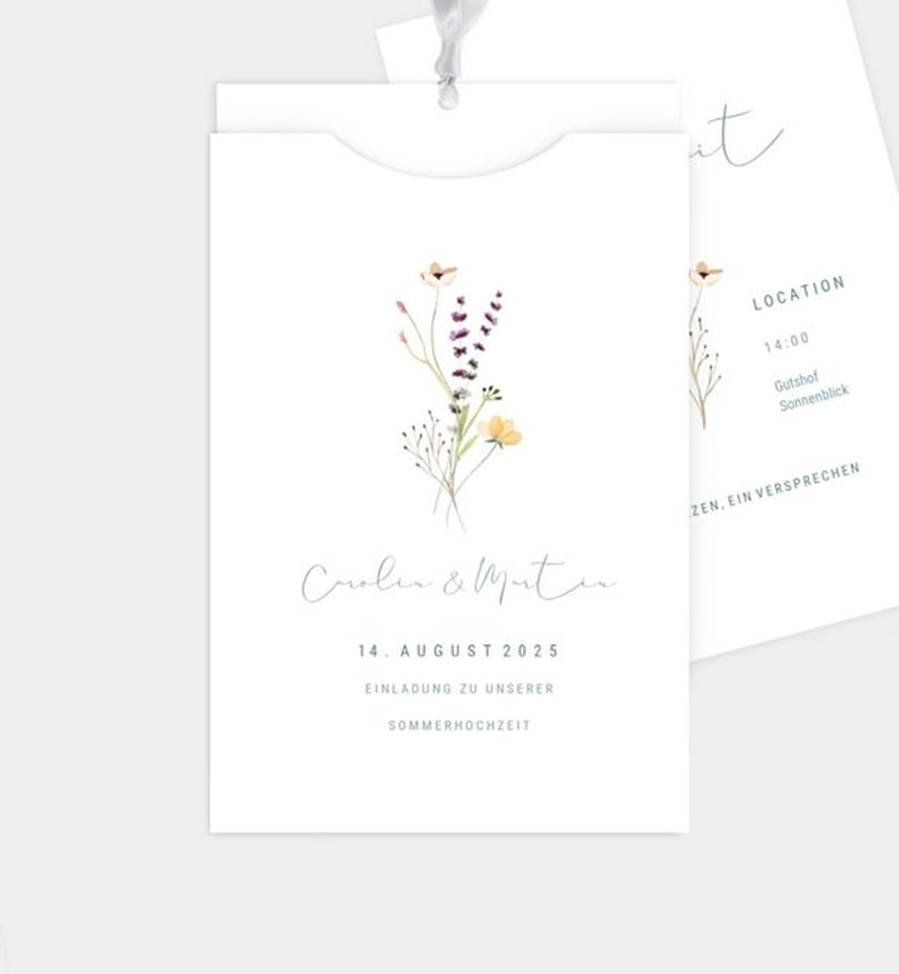 Einladungskarte Hochzeit Decent Summer