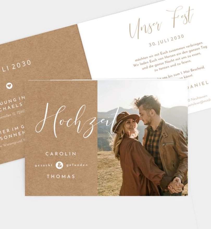 Einladungskarte Hochzeit Easy Wedding