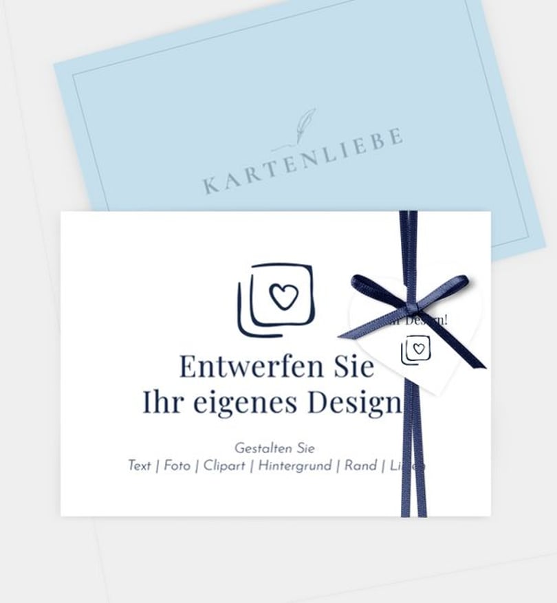Antwortkarte Hochzeit Blanko Design