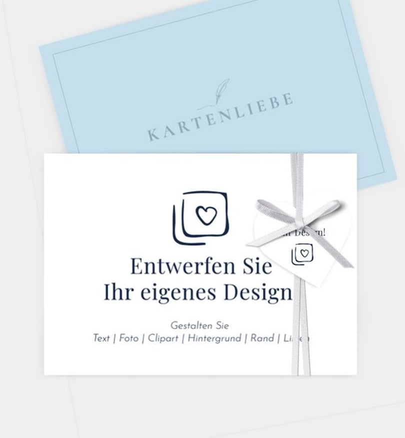 Antwortkarte Hochzeit Blanko Design