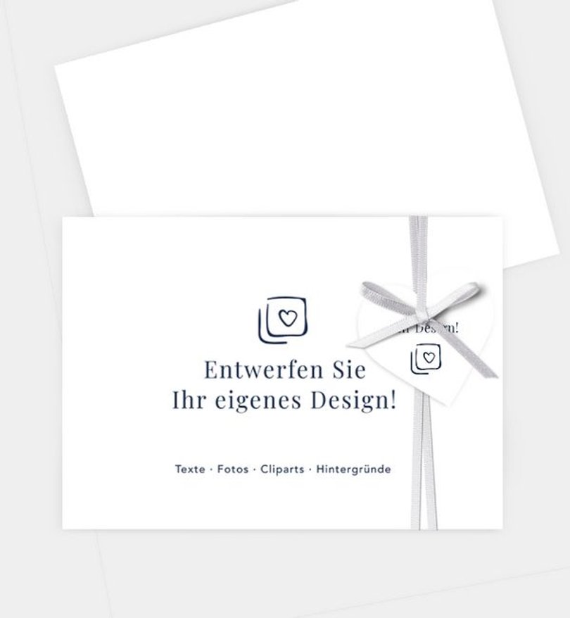 Antwortkarte Hochzeit Blanko Design