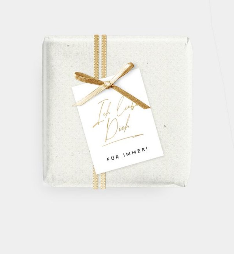 Geschenkanhänger Valentinstag Für immer