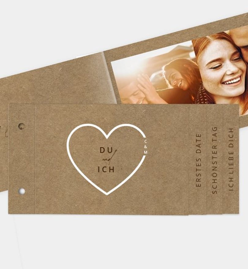 Grußkarte Valentinstag Volles Herz
