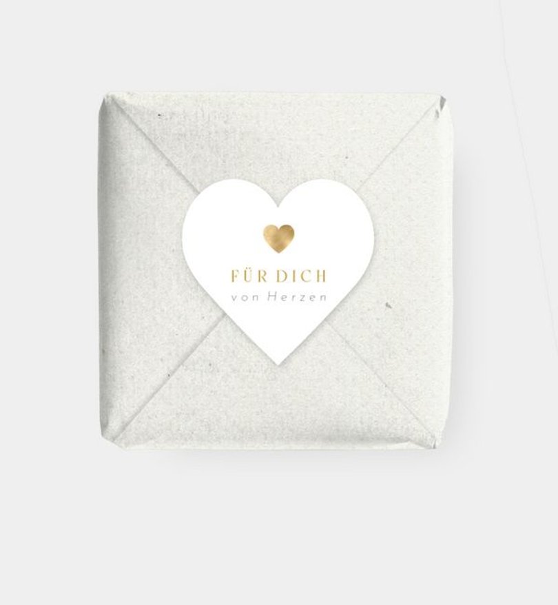 Geschenkaufkleber Hochzeit Du bist mein Herz