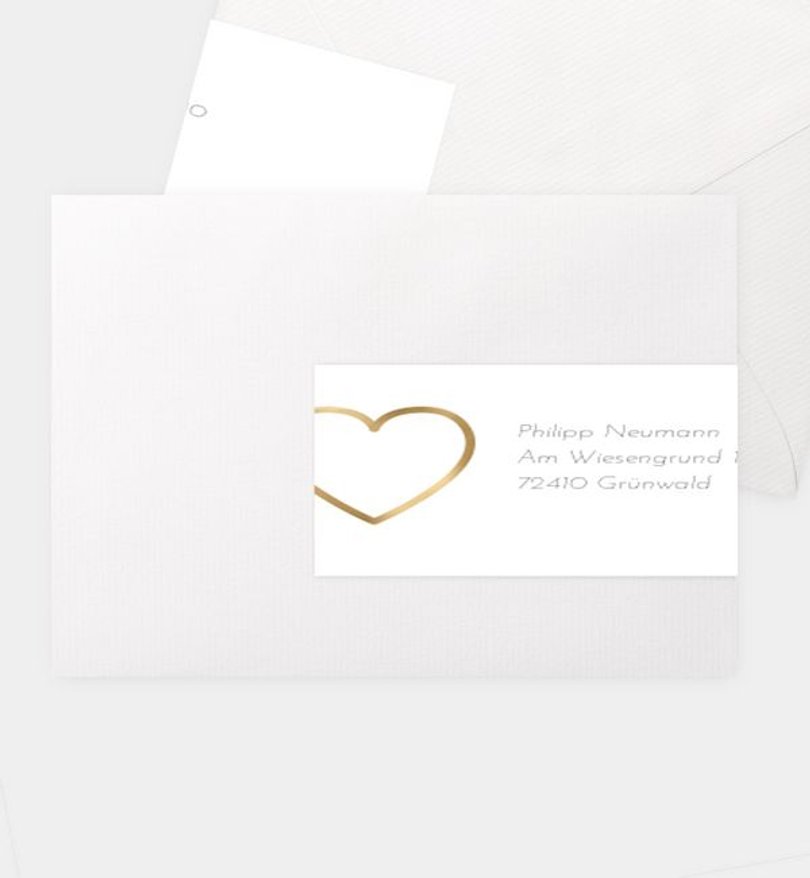 Adressaufkleber Valentinstag Du bist mein Herz