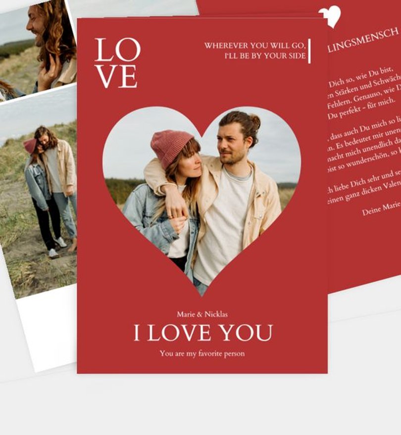 Grußkarte Valentinstag By your Side