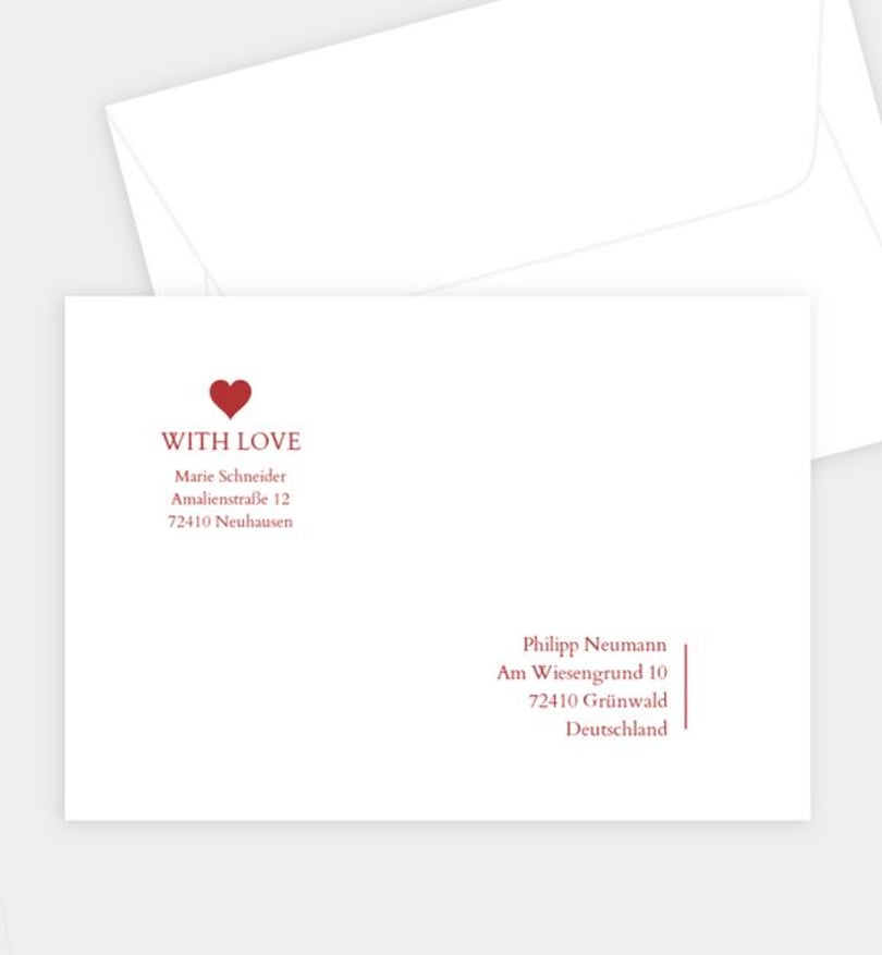 Briefumschlag valentinstag/briefumschlag/occasion By your Side