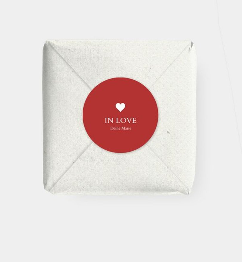 Geschenkaufkleber Valentinstag By your Side