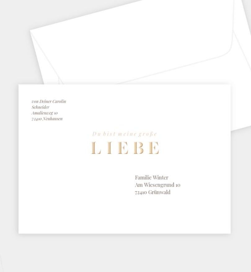 Briefumschlag valentinstag/briefumschlag/occasion Harmony · Crafty