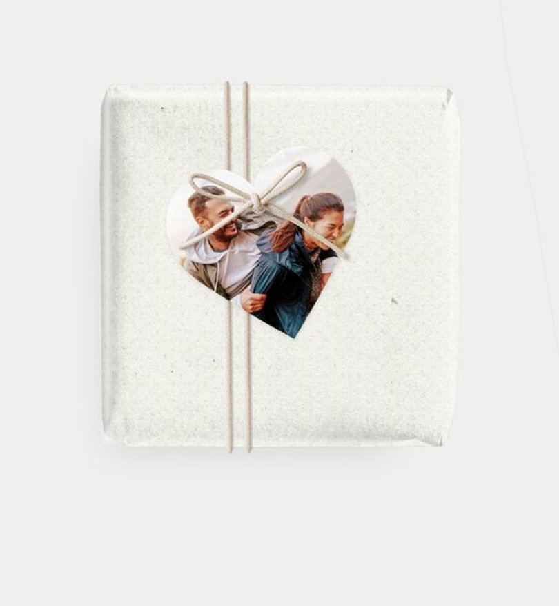 Geschenkanhänger Valentinstag Herzblatt