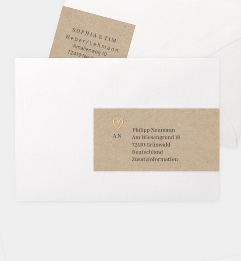 Adressaufkleber Hochzeit Golden moments forever