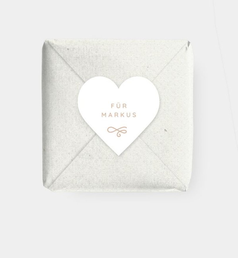 Geschenkaufkleber Valentinstag Crafty Heart