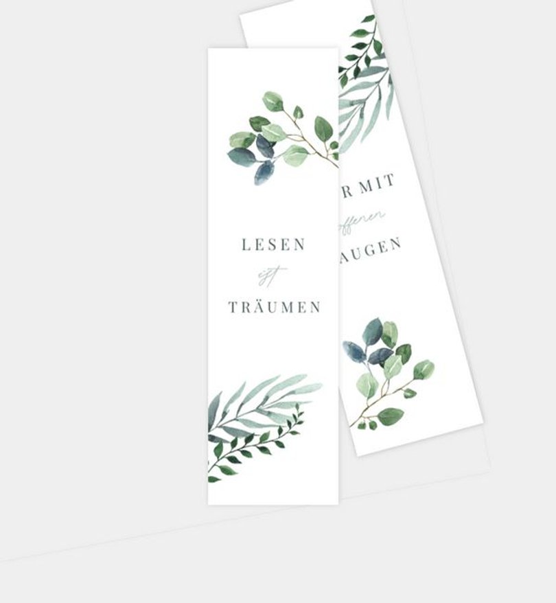 Lesezeichen Allgemein Minty Flower