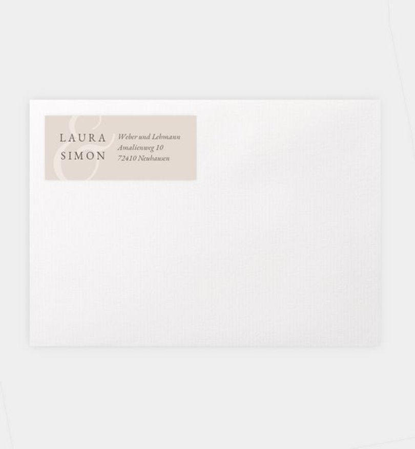 Absenderaufkleber Hochzeit Obvious Love