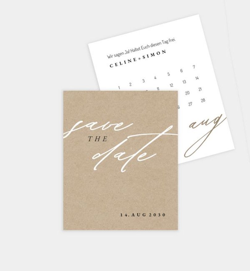 Save-The-Date Karte Hochzeit The best yes