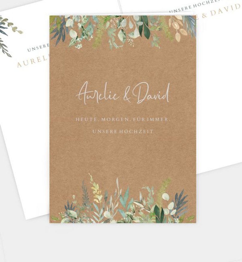 Kirchenheft Hochzeit Wiesenbouquet