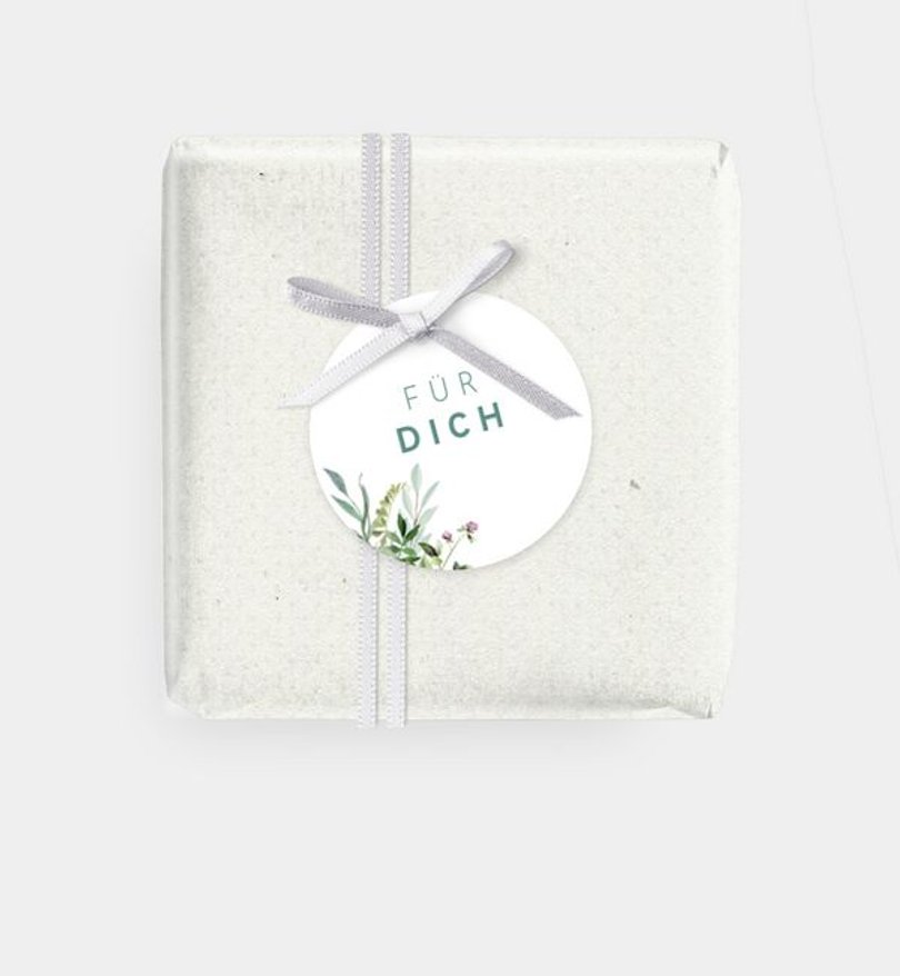 Geschenkanhänger Firmung Green bouquet