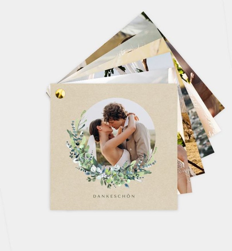 Dankeskarte Hochzeit Schönes Land