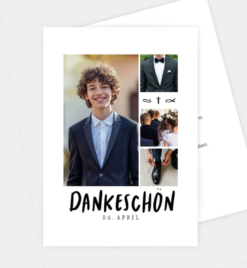 Dankeskarte Konfirmation Diem