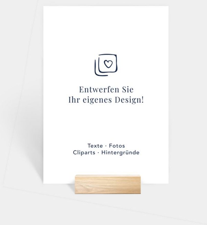 Gruppentischkarte Kommunion Blanko Design