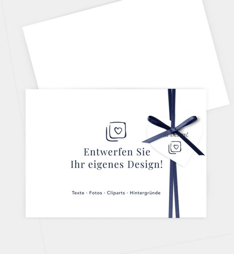 Antwortkarte Trauer Blanko Design