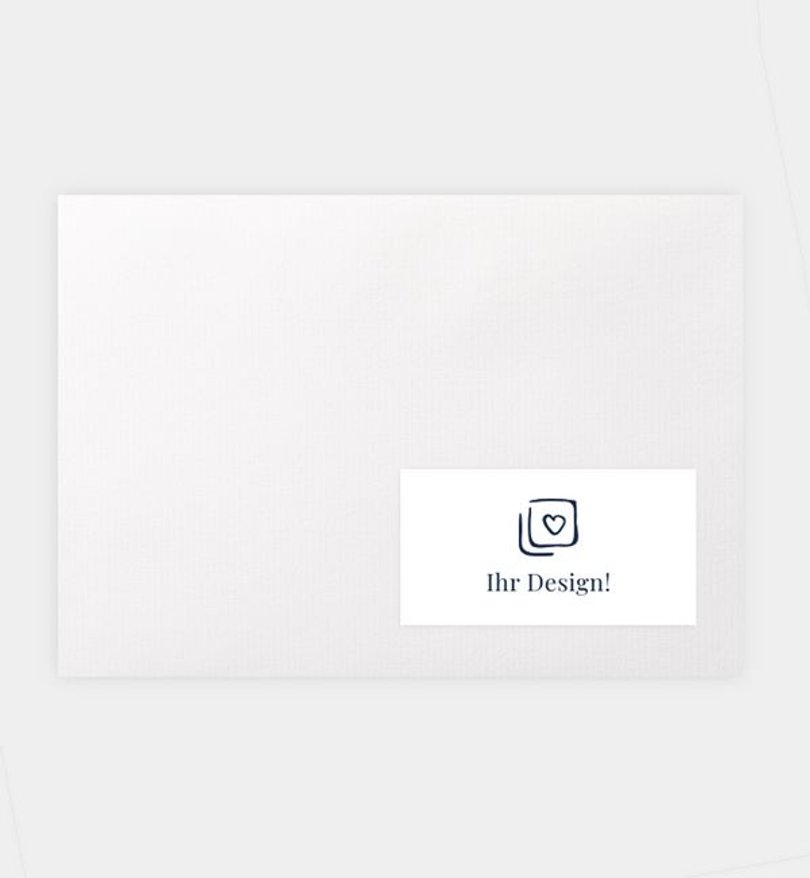 Empfängeraufkleber Geschäftlich Blanko Design