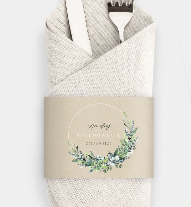 Besteck Servietten-Zubehör jugendweihe/besteck-serviettenzubehoer/occasion Schönes Land · Vintage